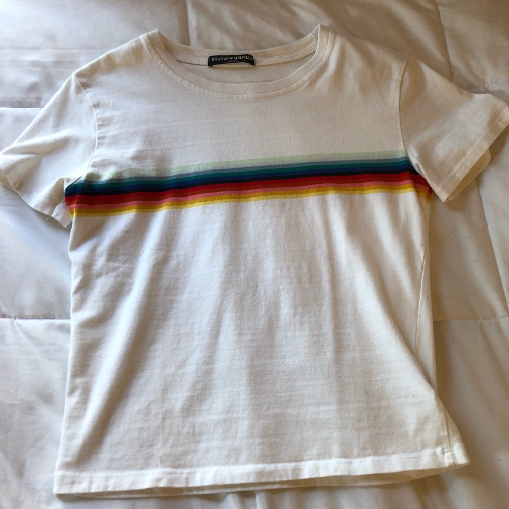 brandy melville ali rainbow t shirt